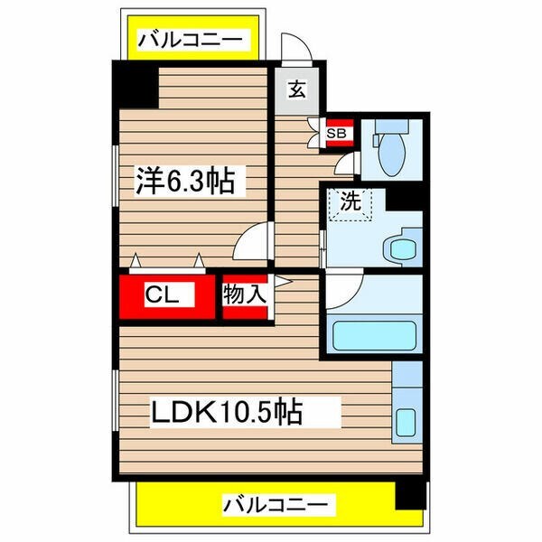 尾頭橋駅 徒歩1分 4階の物件間取画像