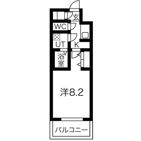 メイクス名駅太閤の物件間取画像