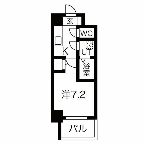 亀島駅 徒歩5分 6階の物件間取画像