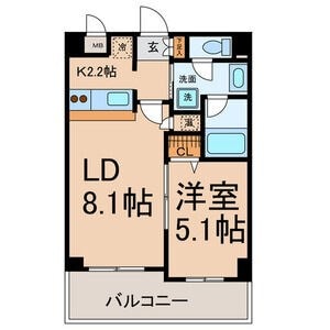 浅間町駅 徒歩7分 1階の物件間取画像