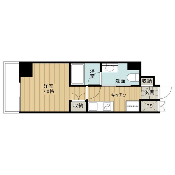 森下駅 徒歩8分 4階の物件間取画像