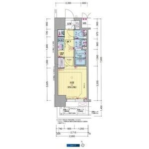 プレサンス大国町ブライスの物件間取画像
