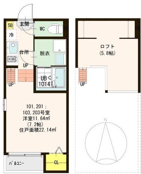 フェリーチェ ＲＳＫの物件間取画像