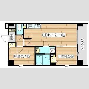 プレステージ12番館の物件間取画像