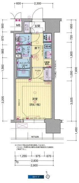 プレサンス大国町ブライスの物件間取画像