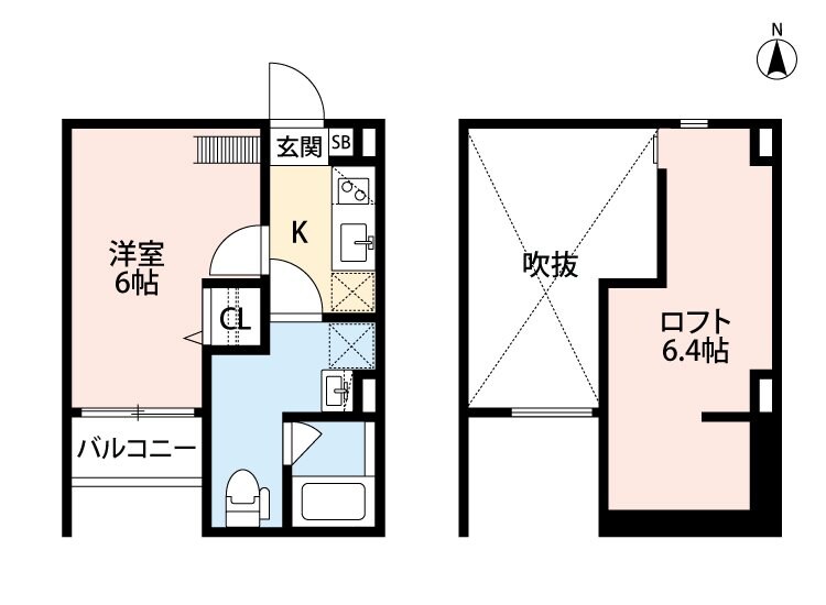 メゾンドボア加美の物件間取画像