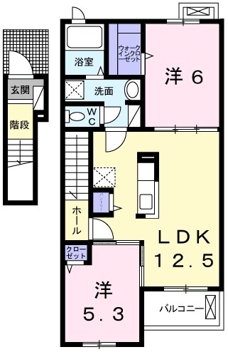 エスペランサ香寺Ⅱの物件間取画像