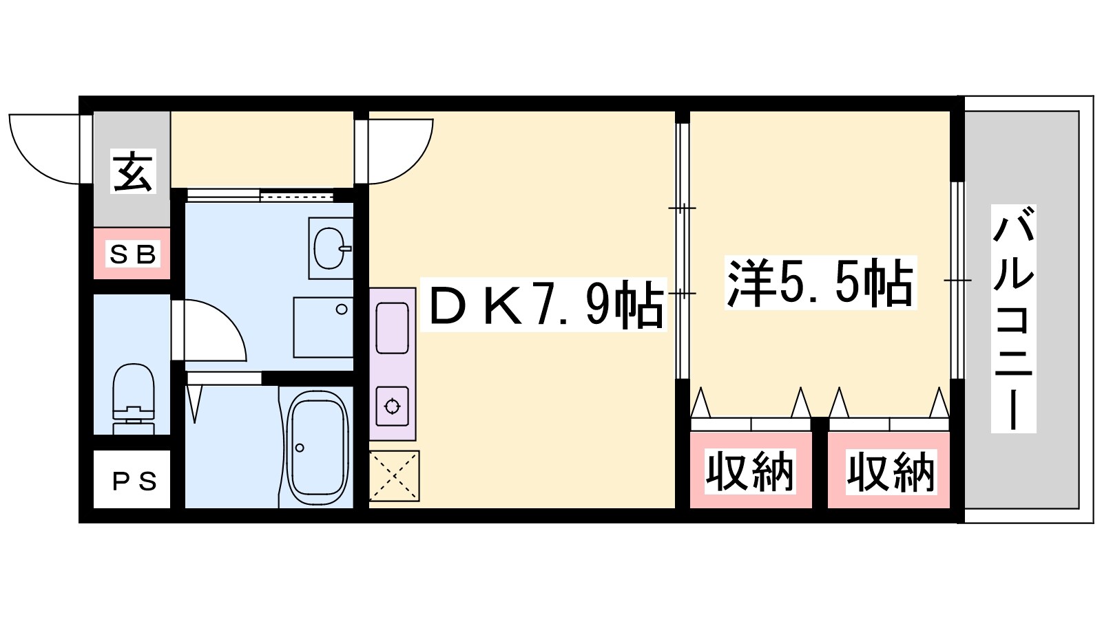 姫路駅 徒歩13分 4階の物件間取画像