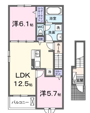 はりま勝原駅 徒歩17分 2階の物件間取画像