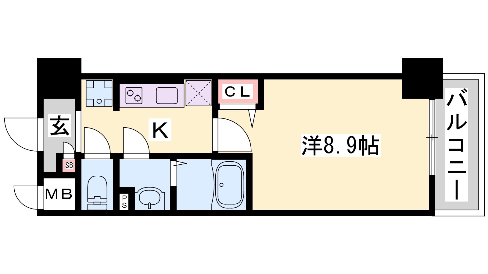 山陽姫路駅 徒歩3分 5階の物件間取画像