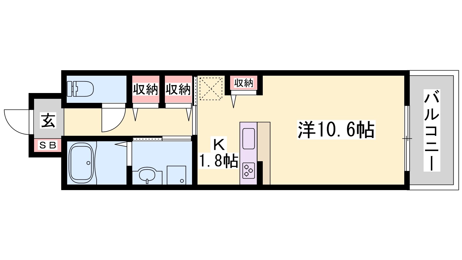 亀山駅 徒歩13分 3階の物件間取画像