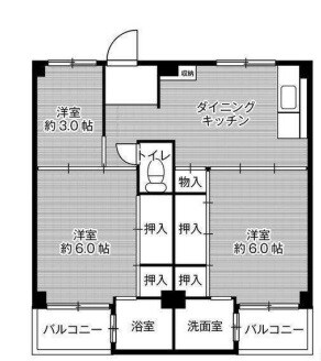 東加古川駅 徒歩18分 1階の物件間取画像