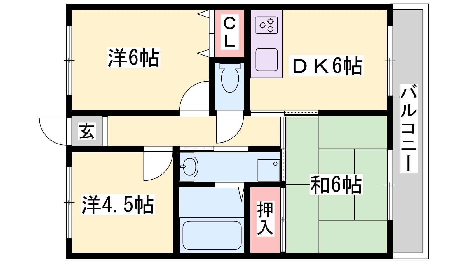 播磨高岡駅 徒歩30分 2階の物件間取画像
