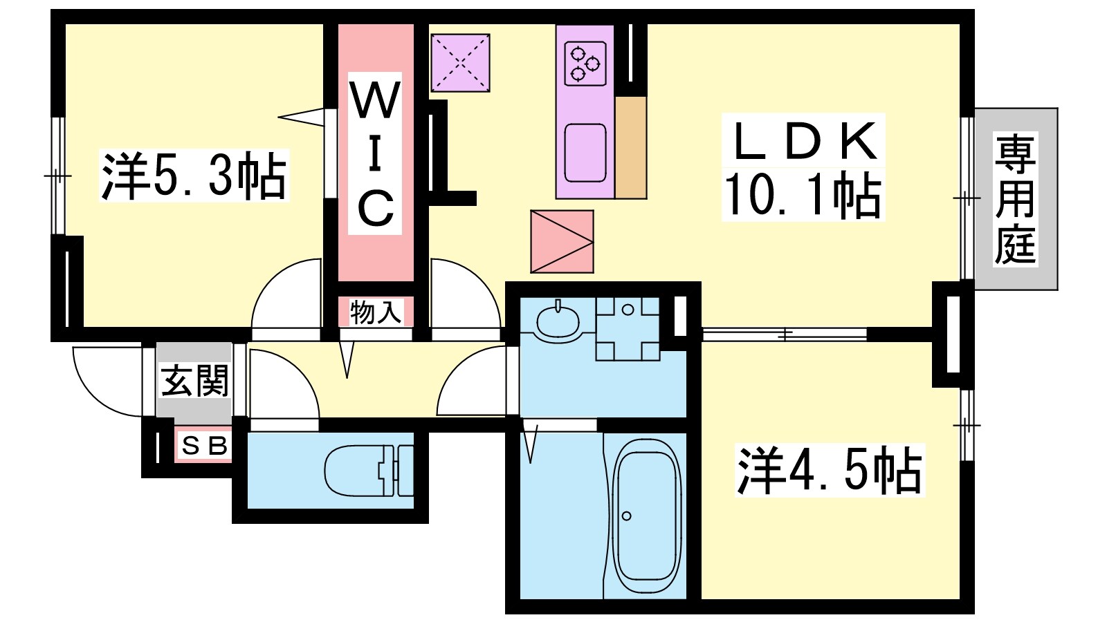 東加古川駅 徒歩22分 1階の物件間取画像