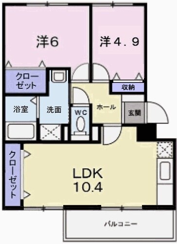 本竜野駅 徒歩11分 2階の物件間取画像