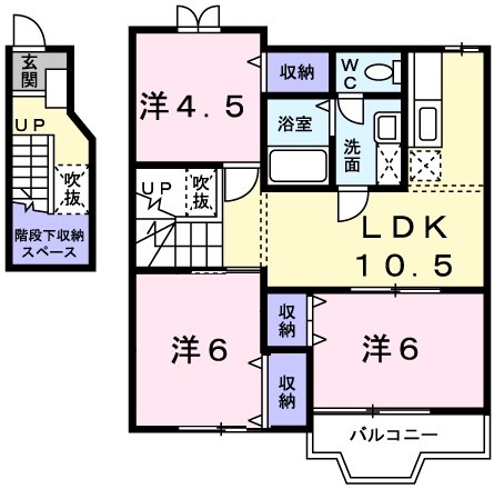 ボヌールロジュマンの物件間取画像