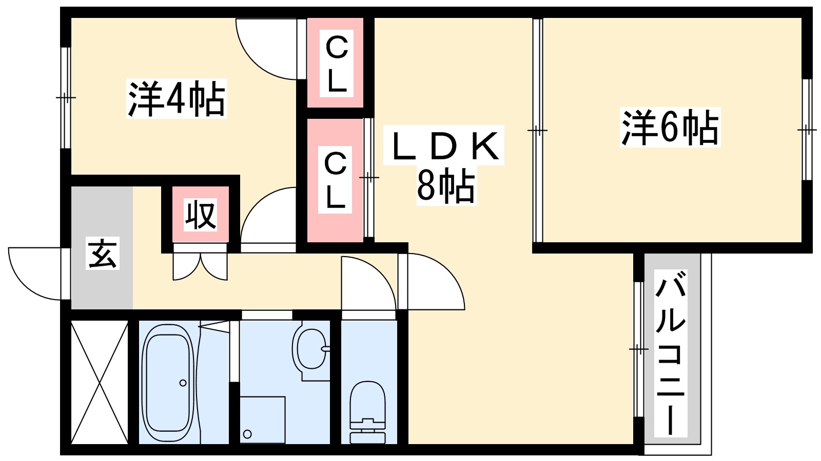京口駅 徒歩18分 2階の物件間取画像
