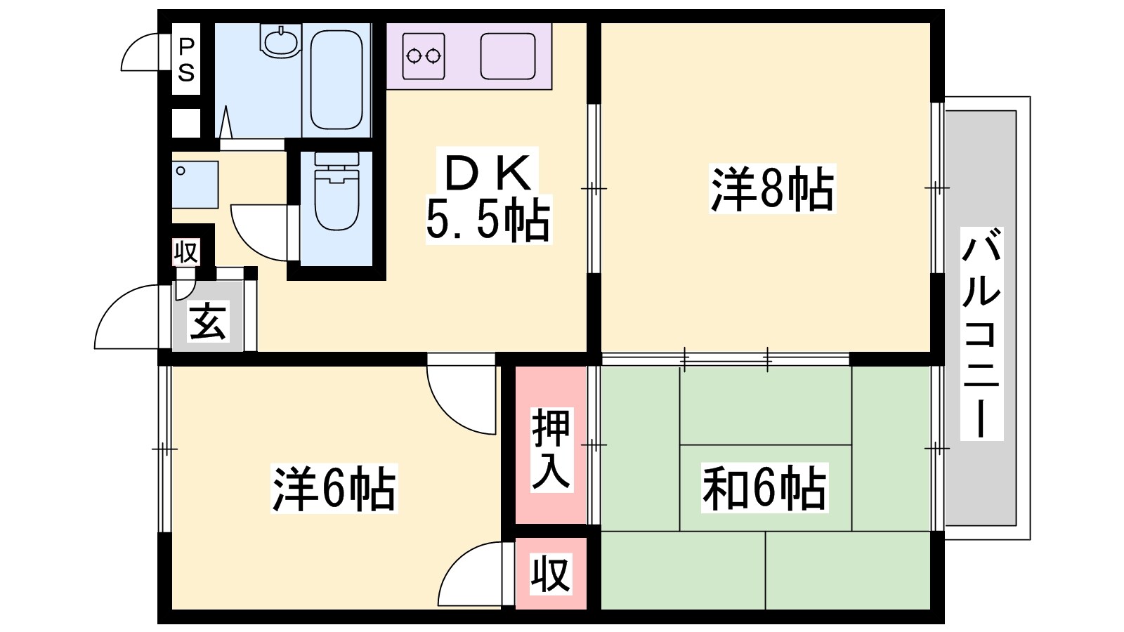 尾上の松駅 徒歩23分 2階の物件間取画像