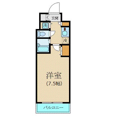 カスタリア新宿の物件間取画像