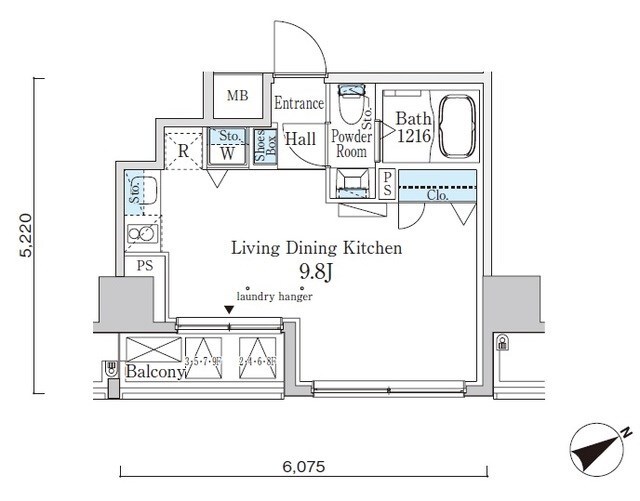 恵比寿駅 徒歩10分 4階の物件間取画像