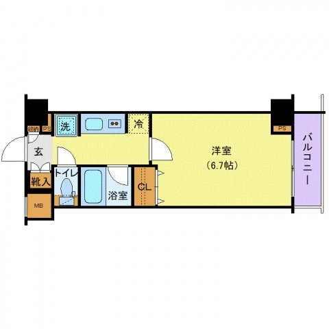 AZEST立川の物件間取画像