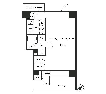 パークアクシス渋谷の物件間取画像