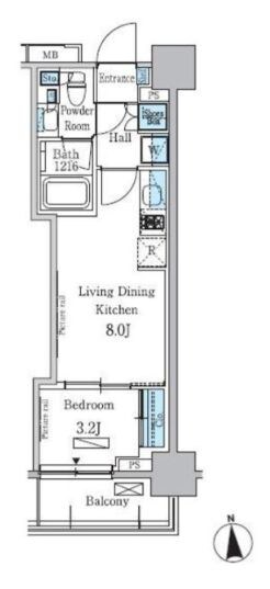 パークアクシス学芸大学レジデンスの物件間取画像