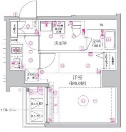 森下駅 徒歩5分 7階の物件間取画像