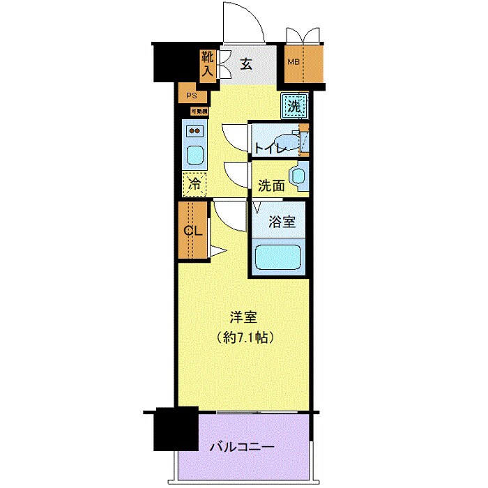 浅草駅 徒歩7分 9階の物件間取画像