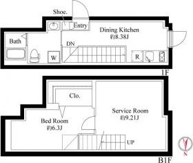 ファーヴァル代々木上原の物件間取画像