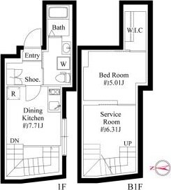 ファーヴァル代々木上原の物件間取画像