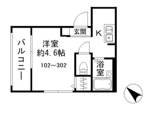 北池袋駅 徒歩2分 3階の物件間取画像