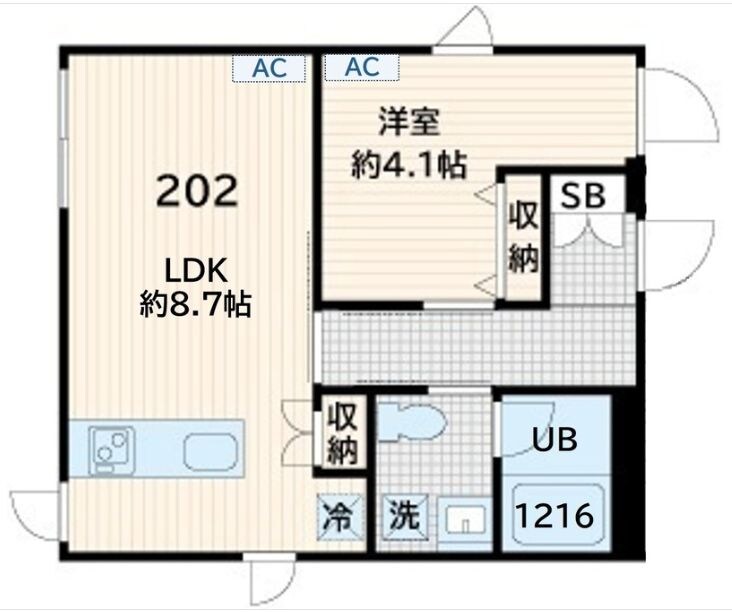 Fullea奥沢の物件間取画像