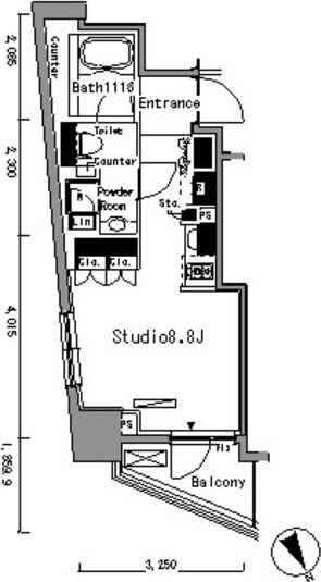 板橋駅 徒歩9分 4階の物件間取画像