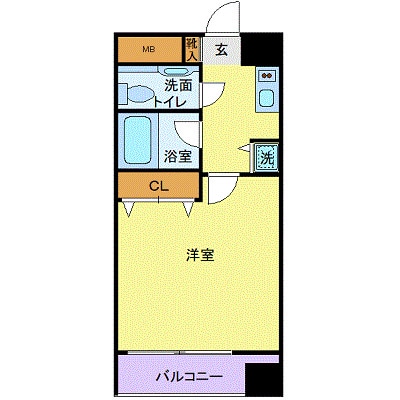 浅草駅 徒歩2分 9階の物件間取画像