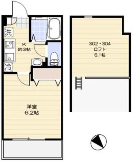 練馬高野台駅 徒歩6分 3階の物件間取画像