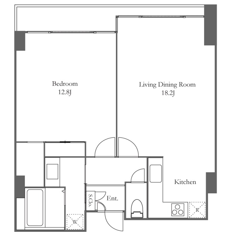 品川プリンス・レジデンスの物件間取画像