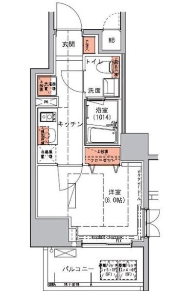 北池袋駅 徒歩2分 6階の物件間取画像