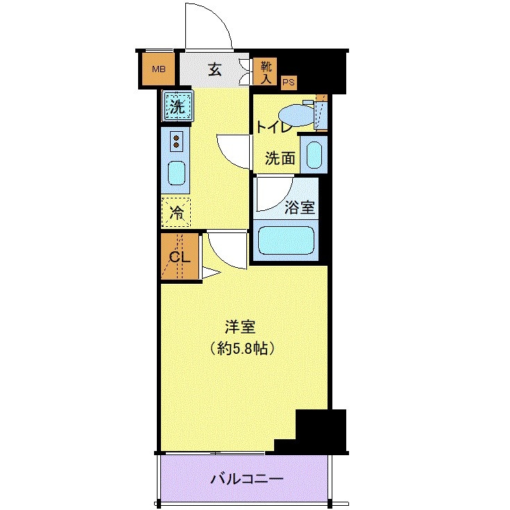 西大井駅 徒歩3分 5階の物件間取画像