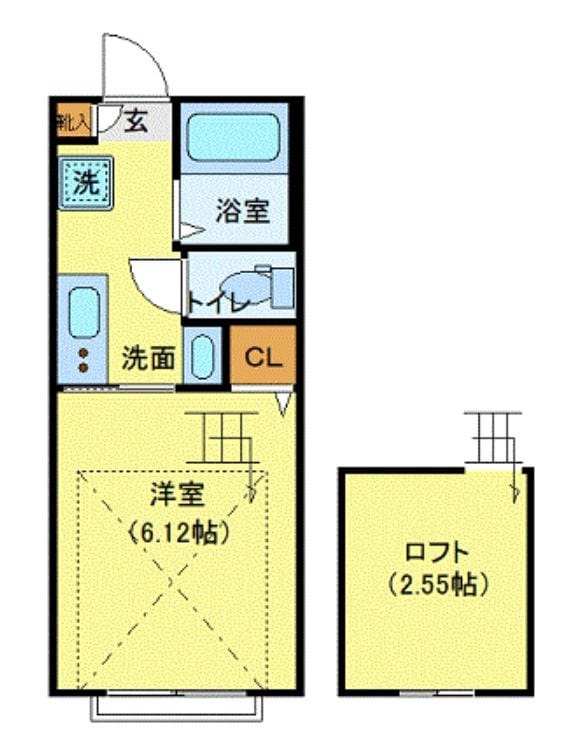 デューベ経堂の物件間取画像