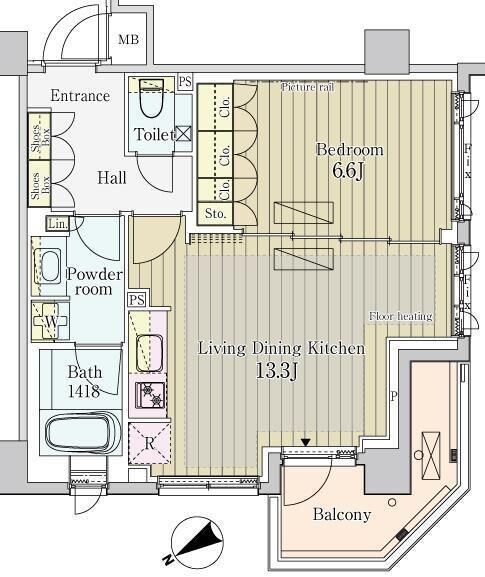 パークアクシスプレミア表参道の物件間取画像