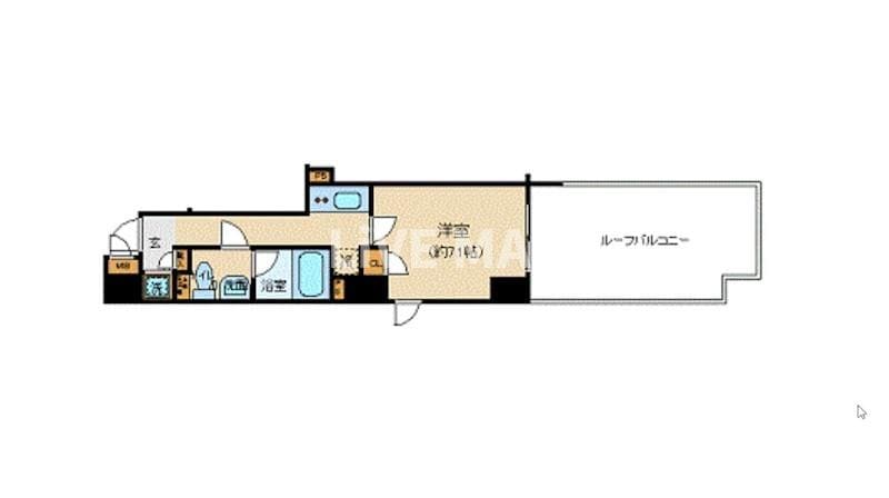 パレステュディオ六本木の物件間取画像