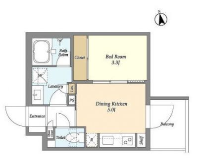 ベルファース三軒茶屋の物件間取画像