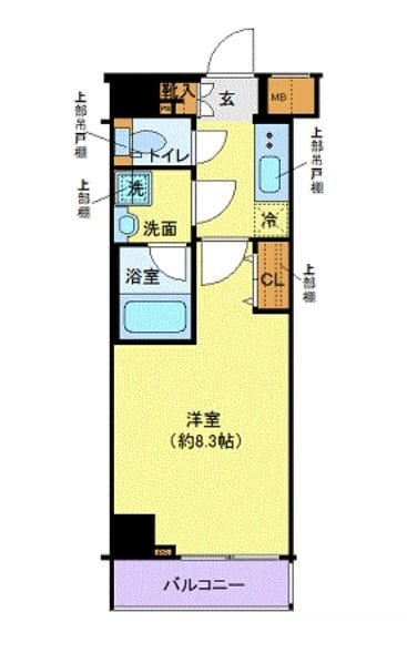 芝公園駅 徒歩3分 6階の物件間取画像