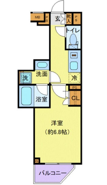 プレール・ドゥーク中野南台の物件間取画像