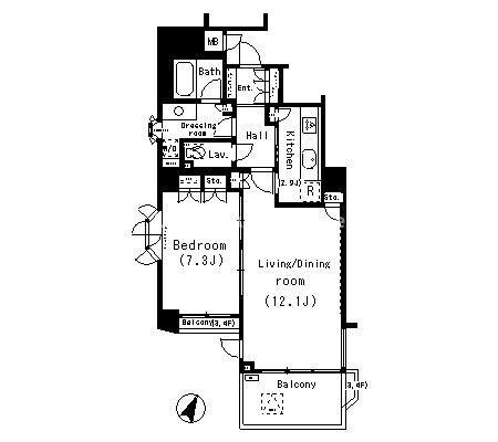 パークアクシス明治神宮前の物件間取画像