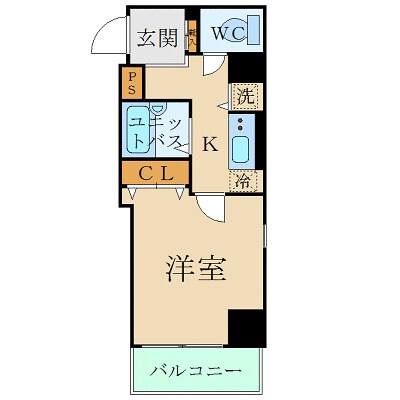 スカイコート芝壱番館の物件間取画像