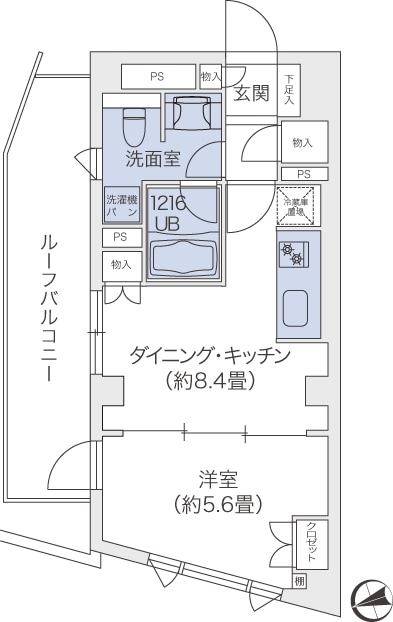 代官山BLESS鉢山の物件間取画像