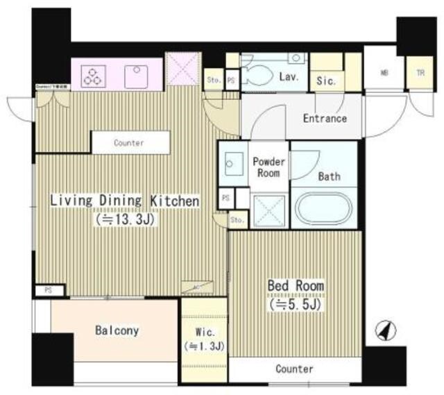 パークリュクス西麻布の物件間取画像