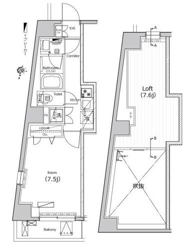 シーネクス三軒茶屋の物件間取画像